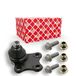 febi bilstein 31812 Draagscharnier met schroeven en moeren, 1 stuk | Compatibel met: CITROËN BERLINGO / BERLINGO FIRST Großraumlimousine (MF_, GJK_, GFK_)