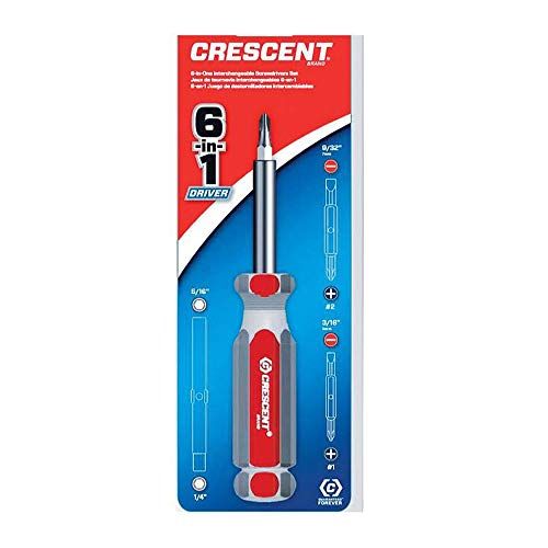 Crescent CS61N - Schroevendraaier - 6-in-1 - Rood