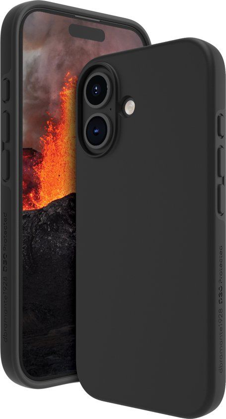Dbramante1928 Iceland Ultra D3O Mag Hoesje voor iPhone 16 - Zwart