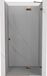 Mexen Lunar porte de douche, porte battante droite 100 , transparent, or rose - 834-100-000-60-00-P