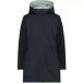 CMP Dames reversibele hoodie parka met rits, Polyester, 2XL, Herfst/Winter 2025