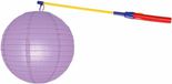 Lila lampion 25 cm met lampionstokje - Sint Maarten lampionnen
