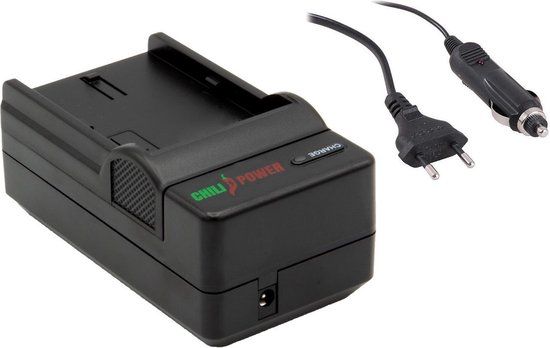 ChiliPower Casio NP-80 oplader - stopcontact en autolader