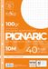 Pigna 022223710, vervanging met versterkte tape, liniatuur 10, geruit 1 cm voor 1e klas, papier 100 g/m², verpakking van 40 vellen