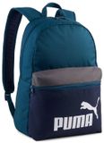 Puma Phase Color Block Backpack 22L Polyester Midnight Petrol-Moody Gray