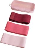 Cabau Lifestyle Cabau - Bloom Bands - Weerstandsbanden Set - 3 Sterktes - Fitness & Yoga - Soft Pink