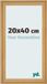 yd. Cadre photo 20x40 cm Pin Grain de bois