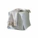 LOBERON Poef Ulysette wit/blauw