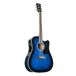 Ibanez PF15ECE-TBS elektrische akoestische gitaar, transparant blue sunburst