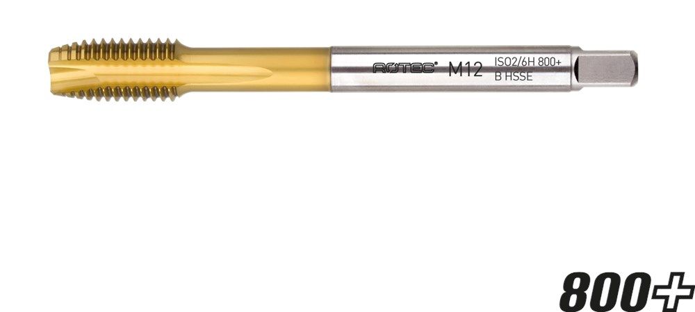 Rotec HSS-E 800+ machinetap DL DIN 376B M18x2,5 TiN