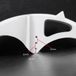 P2r SPO moto scooter f1 voorspatbord wit racing voor bromfiets cyclo bromfiets bromfiets met gat