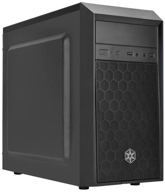 Silverstone PS16 Tower Zwart
