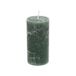 Bougie bloc, vert foncé, Ø6 x 12 cm