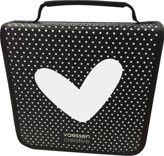 Vaessen Creative Opbergmap - Zwart - Kunststof - Zonder Vellen