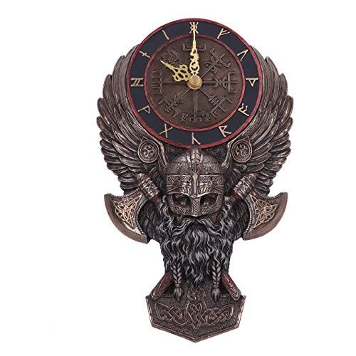 Nemesis Now Vegvisir Runic Viking Norse Kompas Wandklok - Brons - 29cm