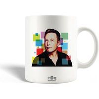 Keramische mok maniacase Elon Musk CEO van Tesla Motors Fan Art