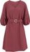WE Fashion Dames jurk met ballonmouwen en ceintuur
