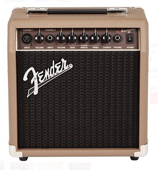 Fender Acoustasonic 15 Akoestische Gitaarcombo - 15W - Solidstate - Engels