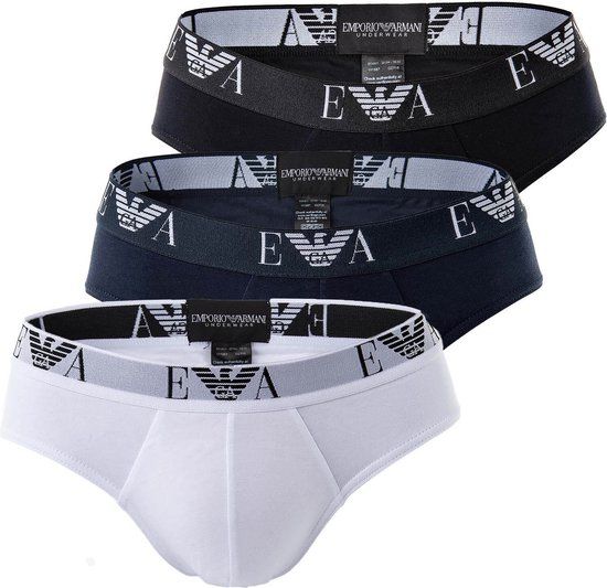 Emporio Armani Stretch Slips - 3-Pack - Multi