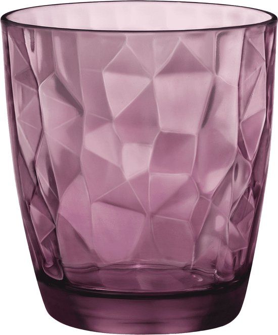 Bormioli Rocco Diamond Tumbler - 30 cl - Paars - 1 stuk(s) - Los glas
