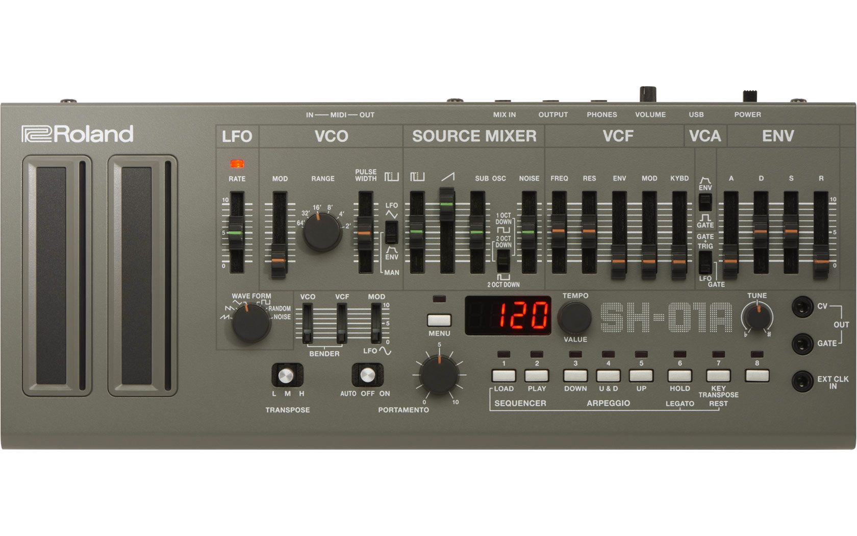 Roland SH-01A Synthesizer - Grijs