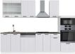 Vicco Fame-Line Unité de cuisine complète – 300 cm avec armoire haute, WB Anthracite Blanc maison de campagne/blanc