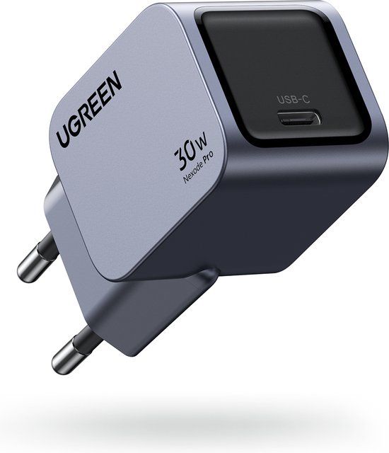 Ugreen Nexode Pro 30W Wandlader, USB-C (Grijs)