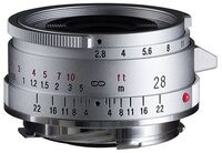Voigtlander Voigtländer Color-Skopar F2.8 28 mm VM asferisch lens, Type II, zilver