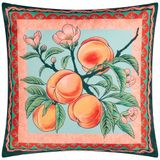 furn. Anemone Perziken Bedrukte Outdoor Kussenhoes - Veelkleurig - 45x45cm