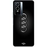 Audi Hoesje voor Vivo Y76 5G, met Audi-logo aan de voorkant, zwart