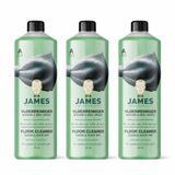 James Vloerreiniger Schoon & Snel Droog – Sneldrogende Vloerreiniger Zonder Strepen – Voor Laminaat, PVC, Tegels & Dweilrobots - 3 x 1 liter - Voordeelverpakking