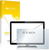 upscreen - Screenprotector voor Flatscreens met 27 inch-scherm [598 mm x 336 mm, 16:9] - Folie Beschermfolie anti glare matte