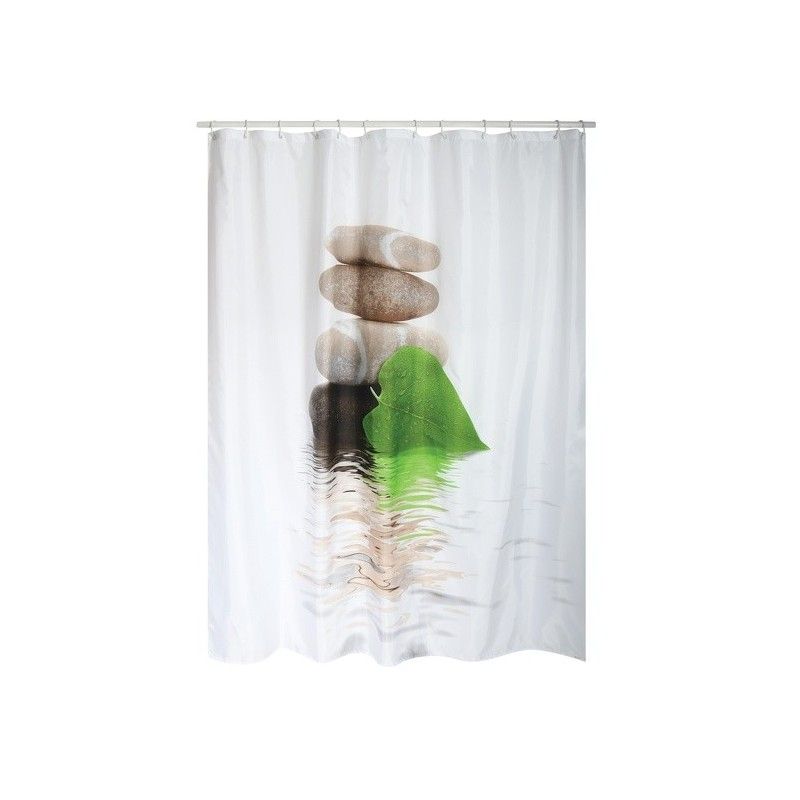 MSV Douchegordijn - Meerkleurig - Polyester - 200 cm