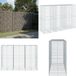 vidaXL Mur en gabion - 300x100x200 cm - Fer galvanisé - Argent