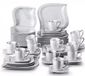 Opal Service set – 12 personen – 60-delig – Keramiek – Grijs