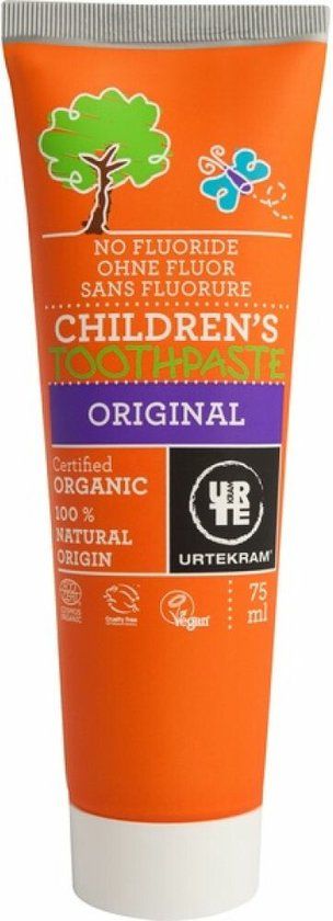 Urtekram Kindertandpasta - 75ml - Biologisch - Zonder Fluoride
