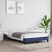 vidaXL Cadre de lit sans matelas, bleu, 120x190 cm, tissu