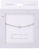 Depesche armband zilver met G-hanger en hartje - vriendschapssieraad