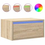 VidaXL TV-meubel met LED-verlichting, Sonoma eiken, 100 x 35,5 x 25 cm