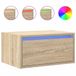VidaXL TV-meubel met LED-verlichting, Sonoma eiken, 100 x 35,5 x 25 cm