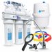 RO7 filtre à eau 7 étapes avec membrane 75 GPD – osmose inverse, minéralisation et ionisation, réservoir 12 litres, eau potable cristalline, installation facile