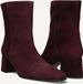 Notre-V 4340 Enkellaarsjes - Enkelboots met rits - Dames - Rood - Maat 39