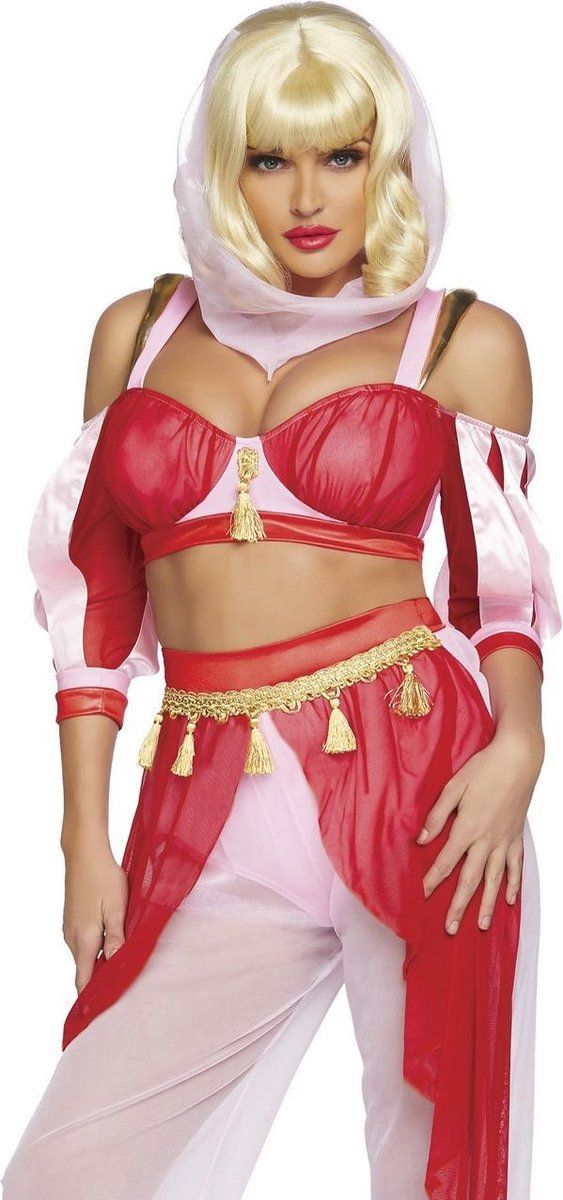 Leg Avenue Dreamy Genie Kostuum - Rood/Roze - XS