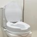 OrtoPrime Toiletbrilverhoger voor volwassenen, met deksel, hoogte 10 cm, orthopedische wc-bril met zijdelingse veiligheidssluitingen, universeel, aanpasbaar