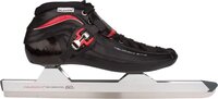 Nijdam Norenschaats Carbon - Laag - Thermoplastisch - Zwart/Rood - Maat 44