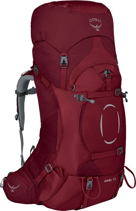 Osprey Ariel 55 Backpack Women, claret red