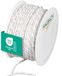 Halbach tweekleurig satijnen koord, 4 mm x 25 m, wit/goud