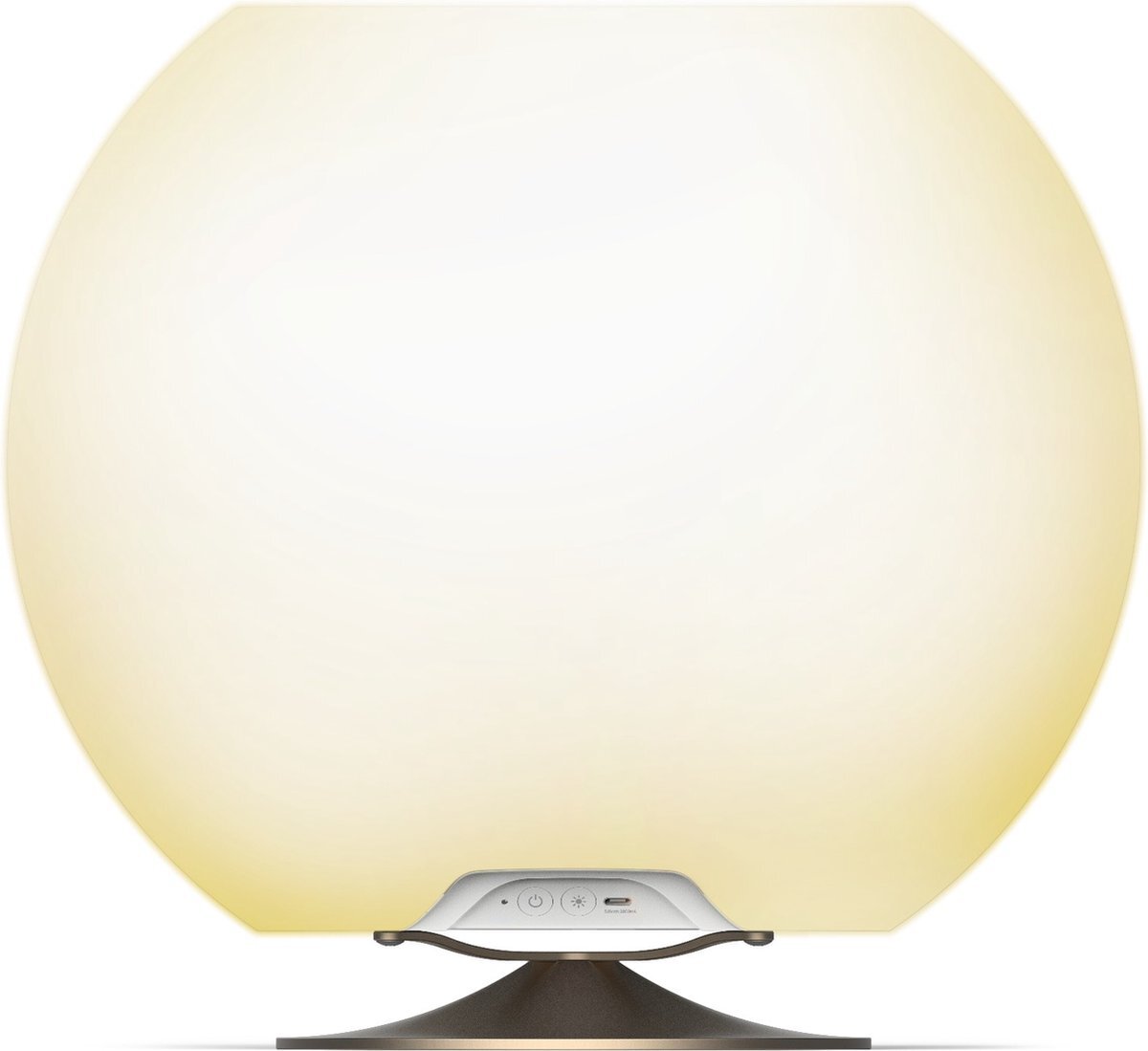 Kooduu Sphere Brass - Draagbare Bluetooth Luidspreker, Dimbare LED Lamp en Wijnkoeler - Muziek en licht voor binnen en buiten: feestjes, diners, verjaardagen, etc.