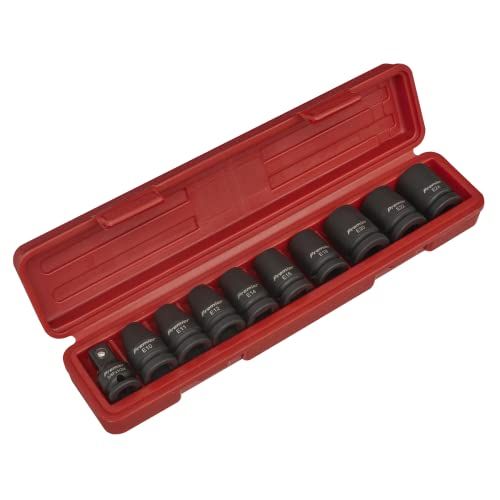 Sealey AK2301 1/2-inch Impact TRX-Star Female Socket Set - 10 Piece