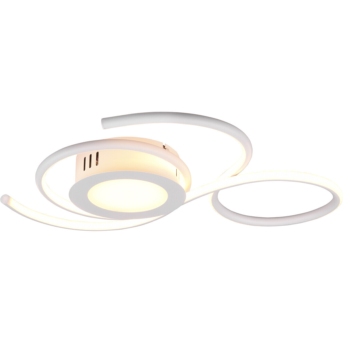 BES LED LED Plafondlamp - Plafondverlichting - Trion Jivino - 36W - Aanpasbare Kleur - Dimbaar - Rond - Mat Wit - Aluminium